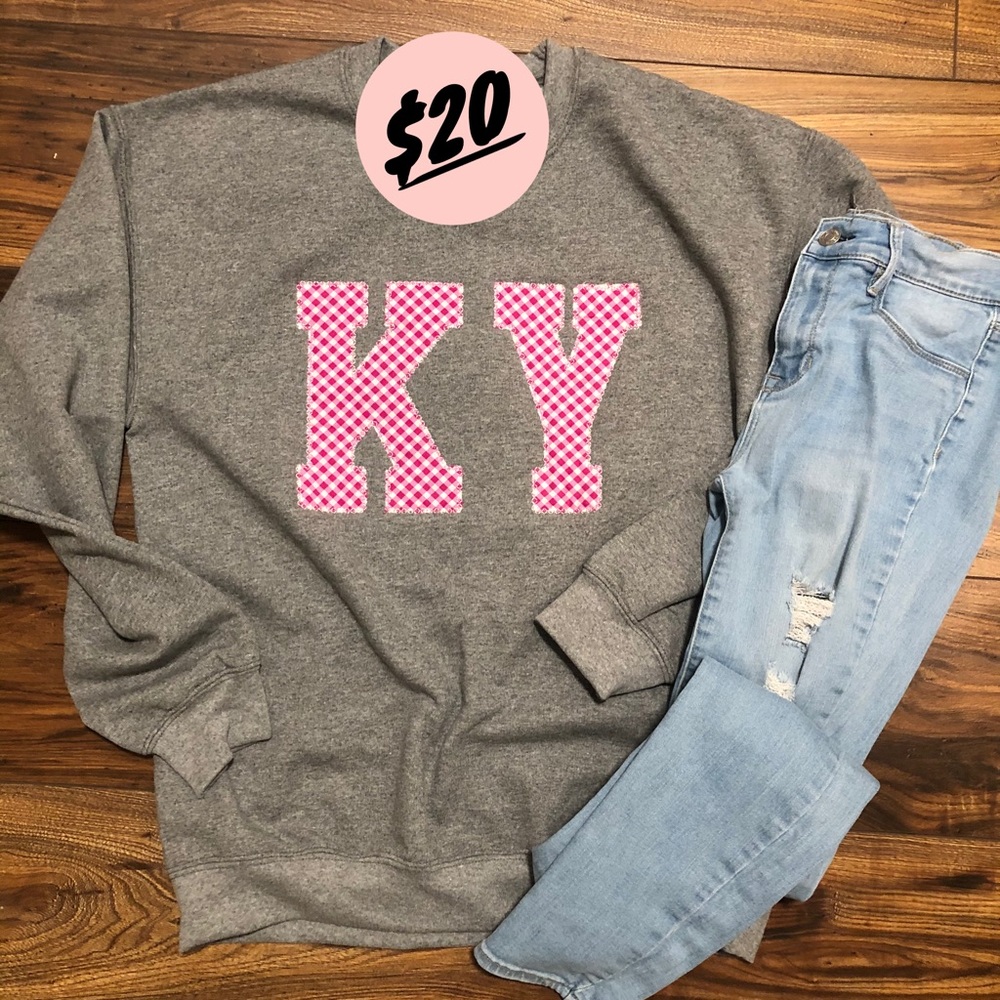 Valentines Day Appliqué Sweatshirts